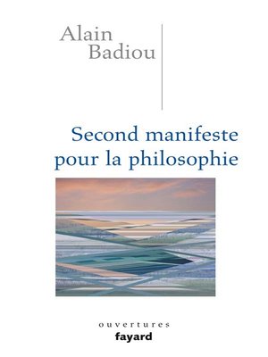 cover image of Second manifeste pour la philosophie